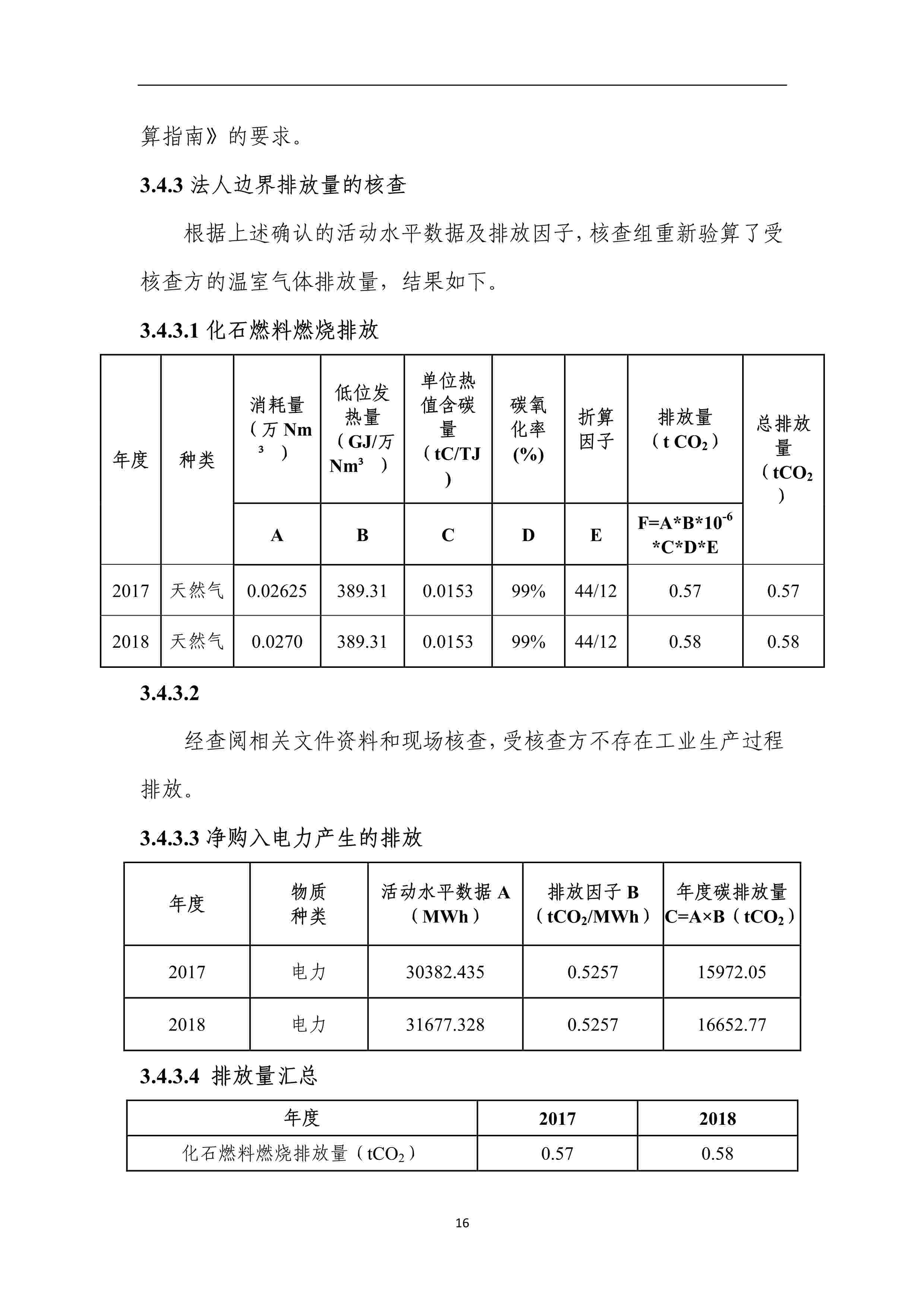 2017-2018年度溫室氣體排放核查報(bào)告