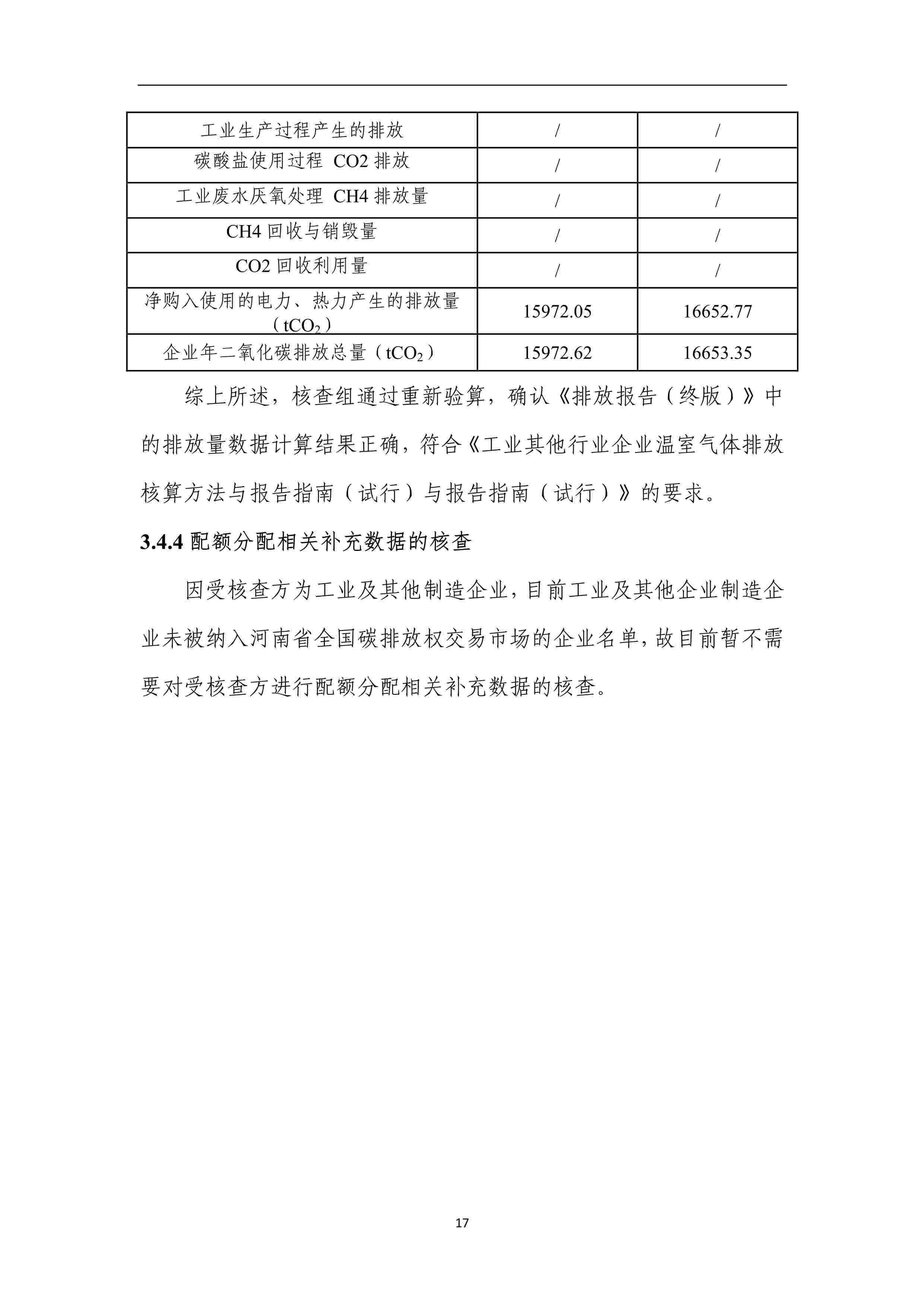 2017-2018年度溫室氣體排放核查報(bào)告